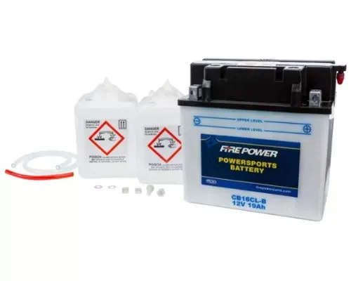 Fire Power Parts Battery W/Acid Cb16cl-B 12v Heavy Duty 490-2235 - CB16CL-B