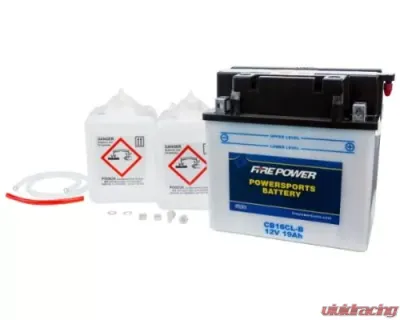 Fire Power Parts Battery W/Acid Cb16cl-B 12v Heavy Duty 490-2235 - CB16CL-B