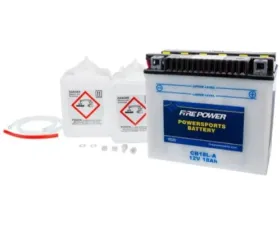 Fire Power Parts Battery W/Acid Cb18l-a 12v Heavy Duty 490-2243