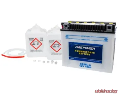 Fire Power Parts Battery W/Acid Cb18l-a 12v Heavy Duty 490-2243 - CB18L-A