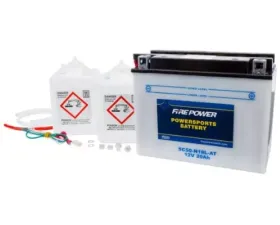 Fire Power Parts Battery W/Acid Sc50-N18l-at 12v Heavy Duty 490-2255