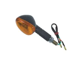 Fire Power Parts Oval Marker Light Front Carbon 60-1351