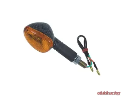 Fire Power Parts Oval Marker Light Front Carbon 60-1351 - 01100072
