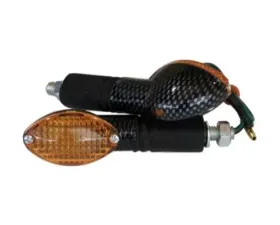 Fire Power Parts Cat Eye Marker Light Set Carbon 60-1420