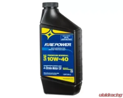 Fire Power Parts Mineral 4-Stroke Oil 10w-40 Qt 12/Case - 196979