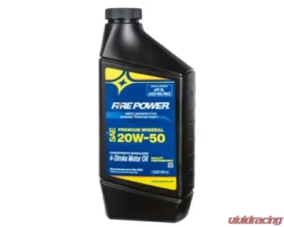 Fire Power Parts Mineral 4-Stroke Oil 20w-50 Qt 12/Case - 196973
