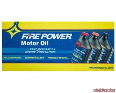 Fire Power Parts Oil Display Sign 99-8500 - FIRE POWER OIL SIGN