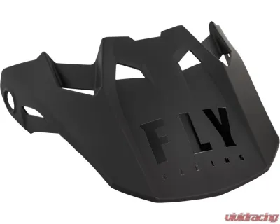 Fly Racing Formula Carbon Solid Helmet Visor - Matte Black - 73-4728L