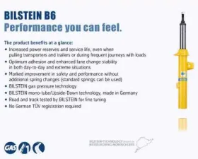 Bilstein B6 1986-1989 Volkswagen Vanagon Front Monotube Shock Absorber