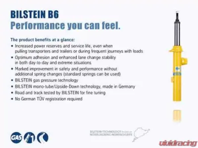 Bilstein B6 1986-1991 Volkswagen Vanagon Rear Monotube Shock Absorber - 24-218689