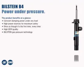 Bilstein B4 1988 Saab 9000 S Front Twintube Strut Assembly