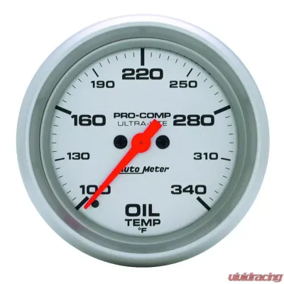 AutoMeter GAUGE; OIL TEMP; 2 5/8IN.; 140-340 F; DIGITAL STEPPER MOTOR; ULTRA-LITE - 4456