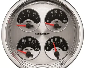 AutoMeter GAUGE; QUAD; 5in.; 240OE-33OF; ELEC; AMERICAN MUSCLE