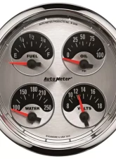 AutoMeter GAUGE; QUAD; 5in.; 240OE-33OF; ELEC; AMERICAN MUSCLE                                     - 1212 - Image 3