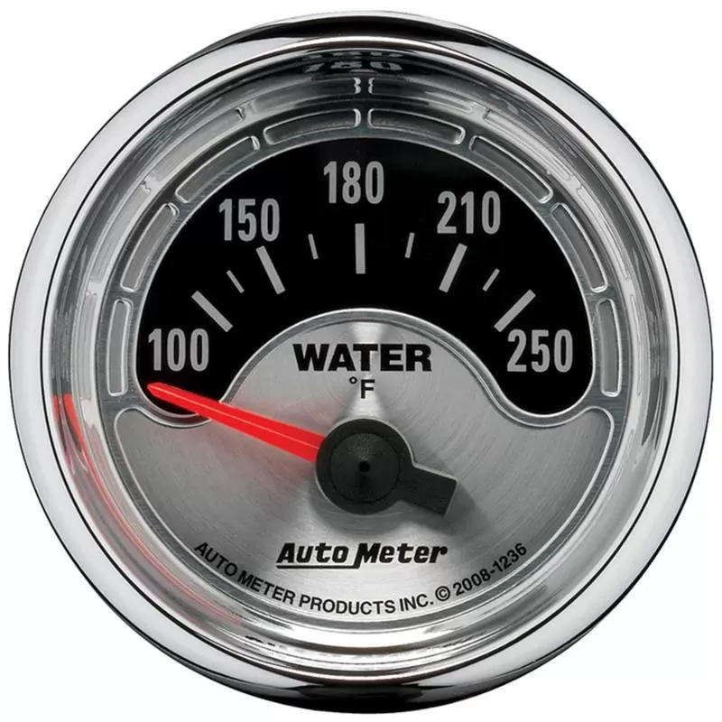 AutoMeter GAUGE; WATER TEMP; 2 1/16in.; 250deg.F; ELEC; AMERICAN MUSCLE - 1236