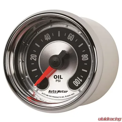 AutoMeter GAUGE; OIL PRESS; 2 1/16in.; 100PSI; DIGITAL STEPPER MOTOR; AMERICAN MUSCLE - 1253