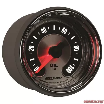 AutoMeter GAUGE; OIL PRESS; 2 1/16in.; 100PSI; DIGITAL STEPPER MOTOR; AMERICAN MUSCLE - 1253