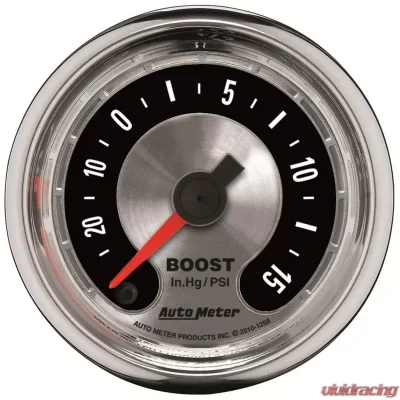 AutoMeter GAUGE; VAC/BOOST; 2 1/16in.; 30INHG-15PSI; DIGITAL STEPPER MOTOR; AMER. MUSCLE - 1258