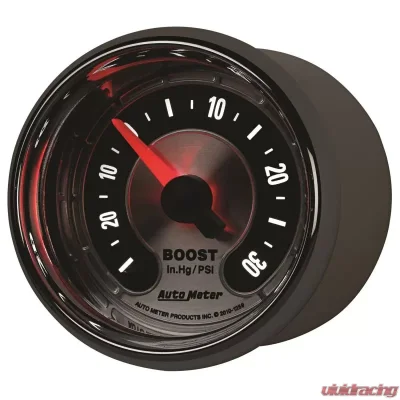 AutoMeter GAUGE; VAC/BOOST; 2 1/16in.; 30INHG-30PSI; DIGITAL STEPPER MOTOR; AMER. MUSCLE - 1259