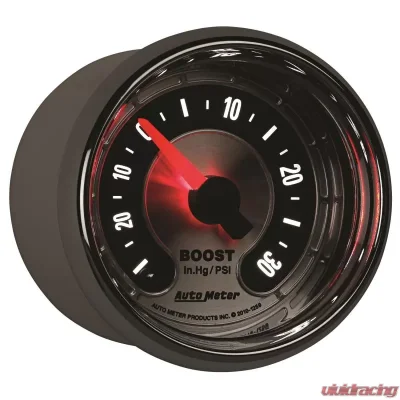 AutoMeter GAUGE; VAC/BOOST; 2 1/16in.; 30INHG-30PSI; DIGITAL STEPPER MOTOR; AMER. MUSCLE - 1259