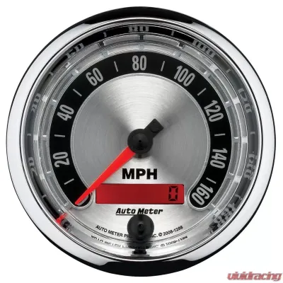 AutoMeter GAUGE; SPEEDOMETER; 3 3/8in.; 160MPH; ELEC. PROGRAMMABLE; AMERICAN MUSCLE - 1288