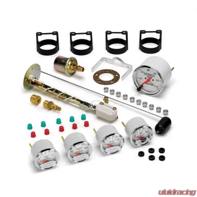 AutoMeter GAUGE KIT; 5 PC.; 3 1/8in./2 1/16in.; MECH. SPEEDO.; CHEVROLET HERITAGE BOWTIE - 1300-00408