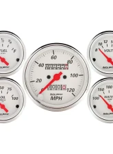 AutoMeter GAUGE KIT; 5 PC.; 3 1/8in./2 1/16in.; MECH. SPEEDOMETER; ARCTIC WHITE                                     - 1300 - Image 7
