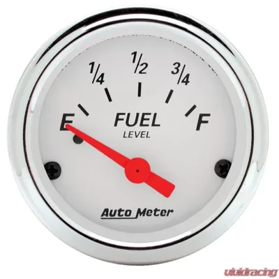 AutoMeter GAUGE; FUEL LEVEL; 2 1/16in.; 0OE TO 90OF; ELEC; ARCTIC WHITE - 1315