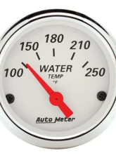AutoMeter GAUGE; WATER TEMP; 2 1/16in.; 250deg.F; ELEC; ARCTIC WHITE                                     - 1337 - Image 2