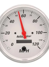 AutoMeter GAUGE KIT; 2 PC.; QUAD/SPEEDOMETER; 5in.; ARCTIC WHITE                                     - 1303 - Image 3