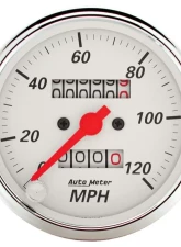 AutoMeter GAUGE KIT; 5 PC.; 3 1/8in./2 1/16in.; MECH. SPEEDO.; WTMP/OILP; ARCTIC WHT                                     - 1311 - Image 6