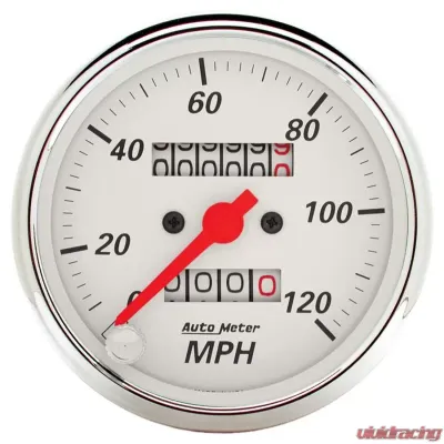 AutoMeter GAUGE KIT; 5 PC.; 3 1/8in./2 1/16in.; MECH. SPEEDO.; WTMP/OILP; ARCTIC WHT - 1311