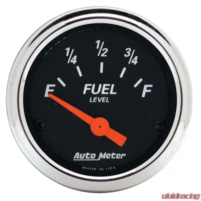 AutoMeter GAUGE; FUEL LEVEL; 2 1/16in.; 0OE TO 90OF; ELEC; DESIGNER BLACK - 1422
