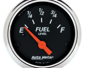 AutoMeter GAUGE; FUEL LEVEL; 2 1/16in.; 240OE TO 33OF; ELEC; DESIGNER BLACK