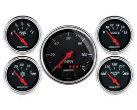 AutoMeter GAUGE KIT; 5 PC.; 3 3/8in./2 1/16in.; GPS SPEEDOMETER; DESIGNER BLACK