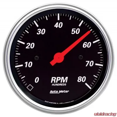 AutoMeter 6pc Designer Black Gauge Kit E-Body | Cuda | Challenger 1970-1974 - 7029-DB