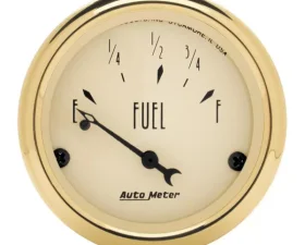 AutoMeter GAUGE; FUEL LEVEL; 2 1/16in.; 73OE TO 10OF; ELEC; GOLDEN OLDIES