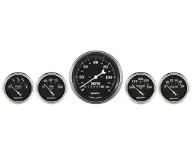 AutoMeter GAUGE KIT; 5 PC.; 3 3/8in./2 1/16in.; ELEC. SPEEDOMETER; OLD TYME BLACK