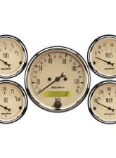 AutoMeter GAUGE KIT; 5 PC.; 3 1/8in./2 1/16in.; ELEC. KM/H SPEEDOMETER; ANTIQUE BEIGE                                     - 1809-M - Image 7
