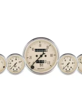 AutoMeter GAUGE KIT; 5 PC.; 3 1/8in./2 1/16in.; MECH. SPEEDO.; WTMP/OILP; ANTQ BEIGE                                     - 1811 - Image 7