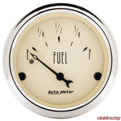 AutoMeter GAUGE; FUEL LEVEL; 2 1/16in.; 240OE TO 33OF; ELEC; ANTIQUE BEIGE - 1817