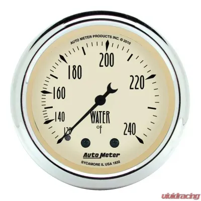 AutoMeter GAUGE KIT; 5 PC.; 3 1/8in./2 1/16in.; MECH. SPEEDO.; WTMP/OILP; ANTQ BEIGE - 1811