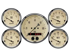 AutoMeter GAUGE KIT; 5 PC.; 3 3/8in./2 1/16in.; GPS SPEEDOMETER; ANTIQUE BEIGE