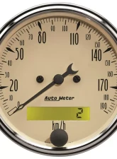 AutoMeter GAUGE KIT; 5 PC.; 3 1/8in./2 1/16in.; ELEC. KM/H SPEEDOMETER; ANTIQUE BEIGE                                     - 1809-M - Image 5