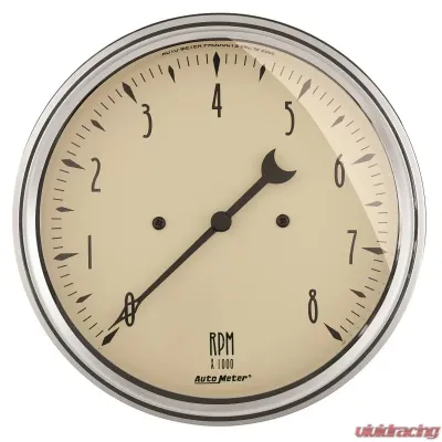 AutoMeter GAUGE; TACHOMETER; 5in.; 8K RPM; IN-DASH; ANTIQUE BEIGE - 1899