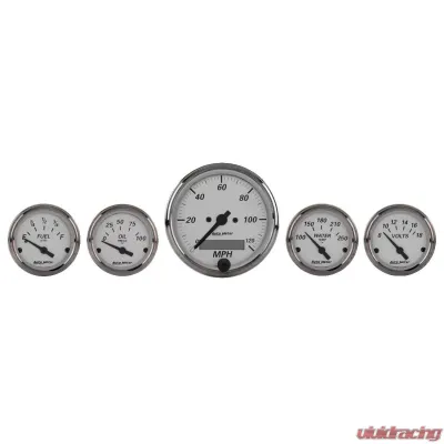 AutoMeter GAUGE KIT; 5 PC.; 3 1/8in./2 1/16in.; ELEC. SPEEDOMETER; AMERICAN PLATINUM - 1902