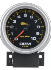 AutoMeter GAUGE; TACH; 3 3/4in.; 10K RPM; 2/4 CYLINDER; BLACK; PRO-CYCLE                                     - 19202 - Image 2