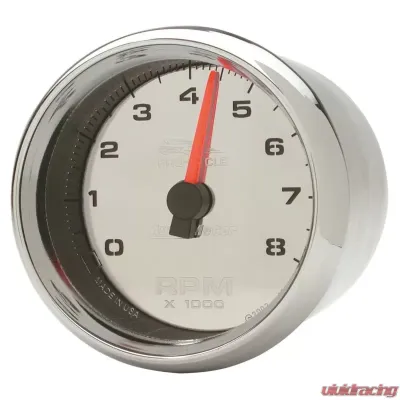 AutoMeter GAUGE; TACH; 2-5/8in.; 8K RPM; 2/4 CYLINDER; CHROME; PRO-CYCLE - 19308
