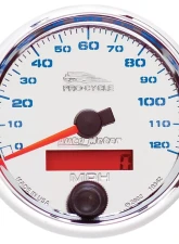 AutoMeter GAUGE; SPEEDO; 2 5/8in.; 120 MPH; ELEC; CHROME; PRO-CYCLE                                     - 19342 - Image 2