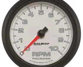 AutoMeter GAUGE; TACHOMETER; 3 3/8in.; 10K RPM; WHITE; PRO-CYCLE
